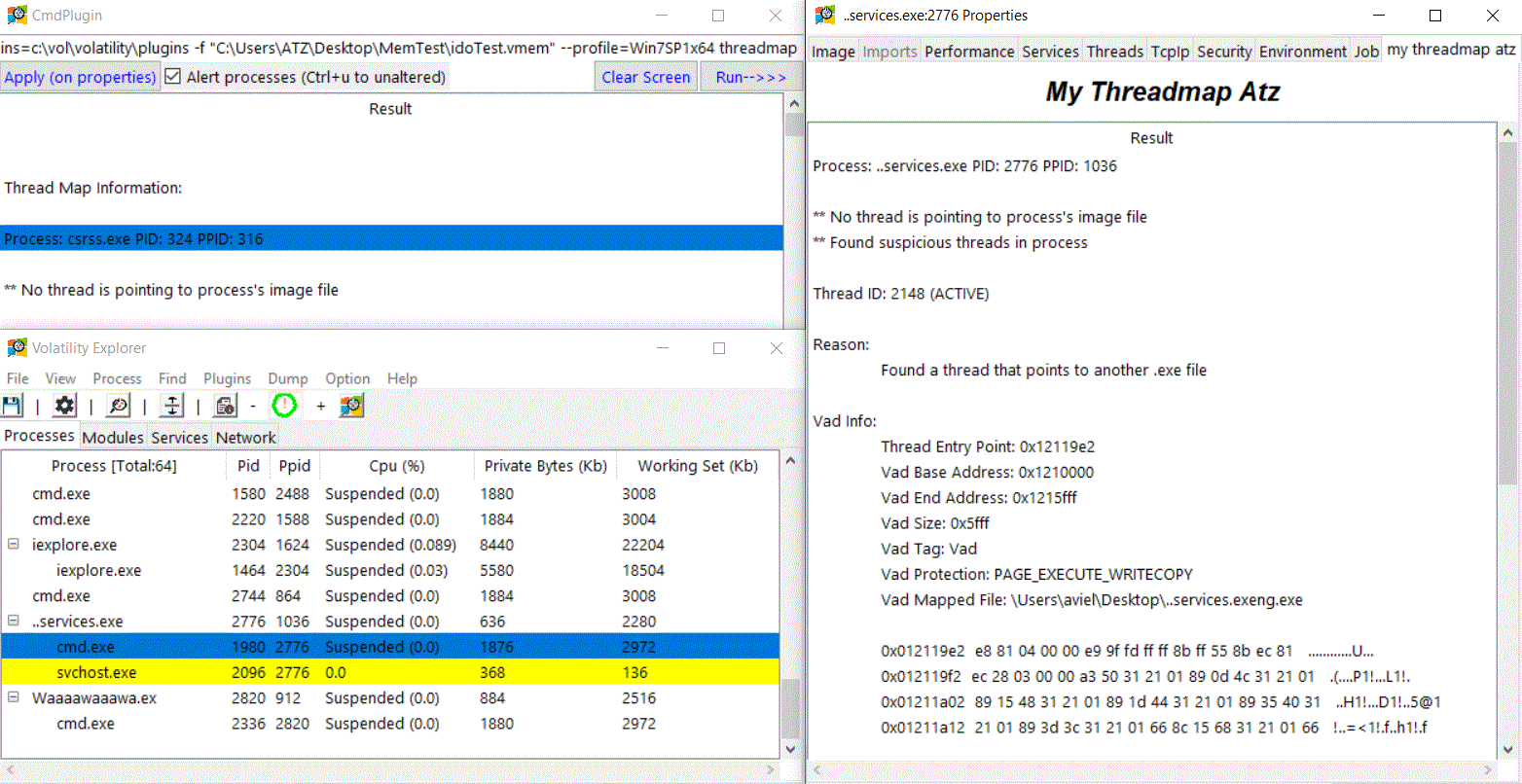 Cmd Plugin run threadmap