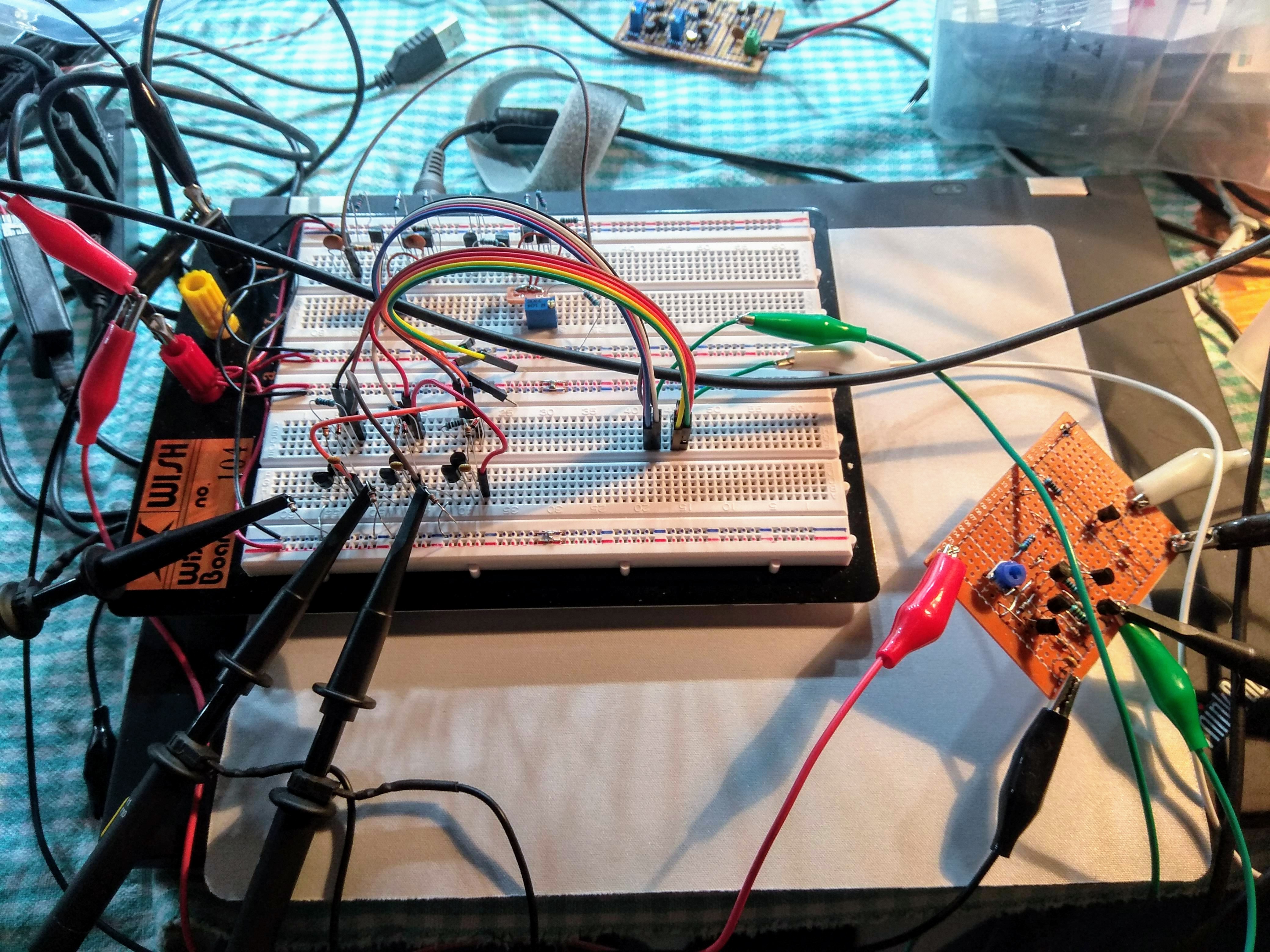 Ring counter breadboard test