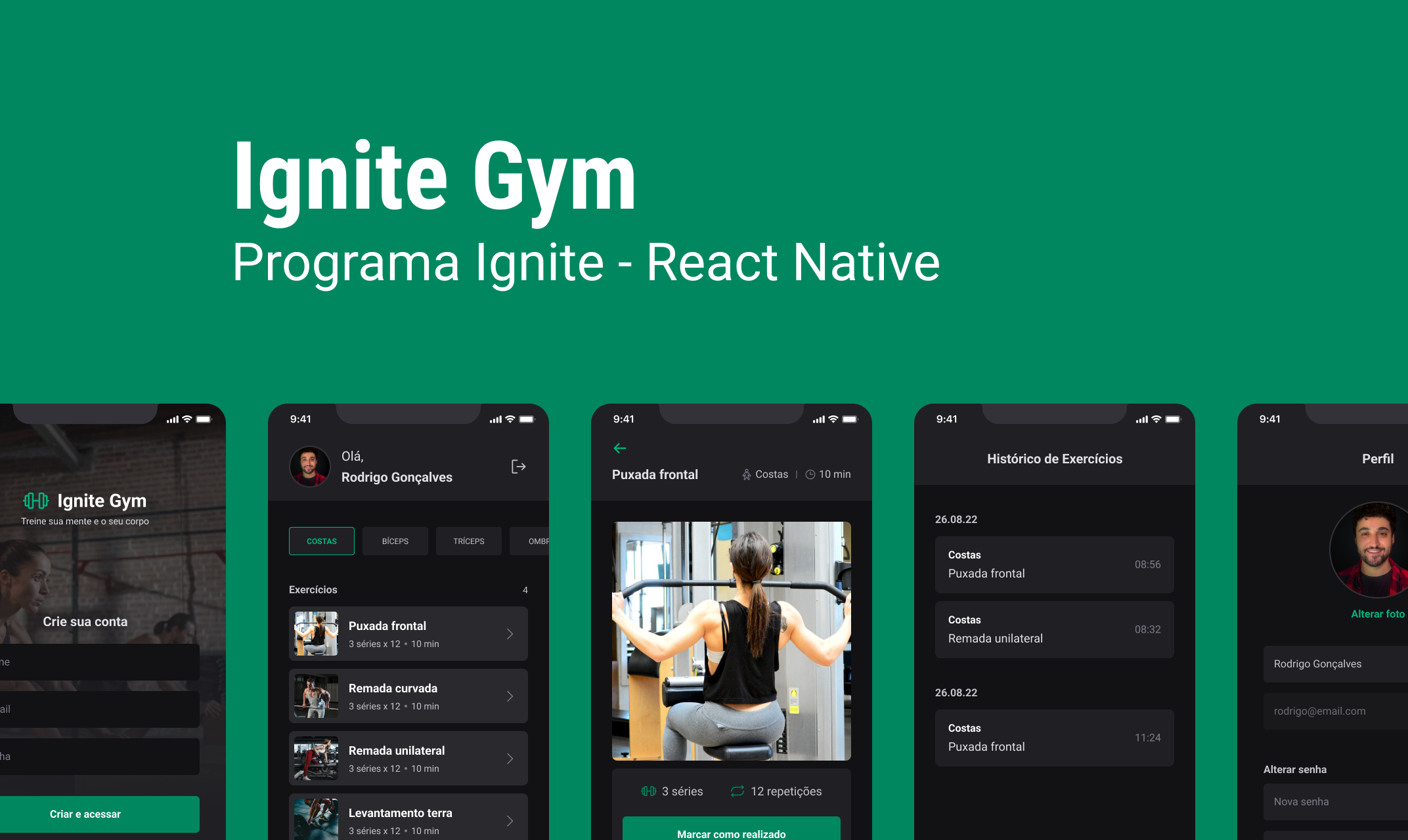 Landing page IgniteGym