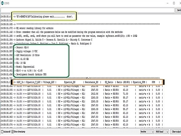 Serial debug output