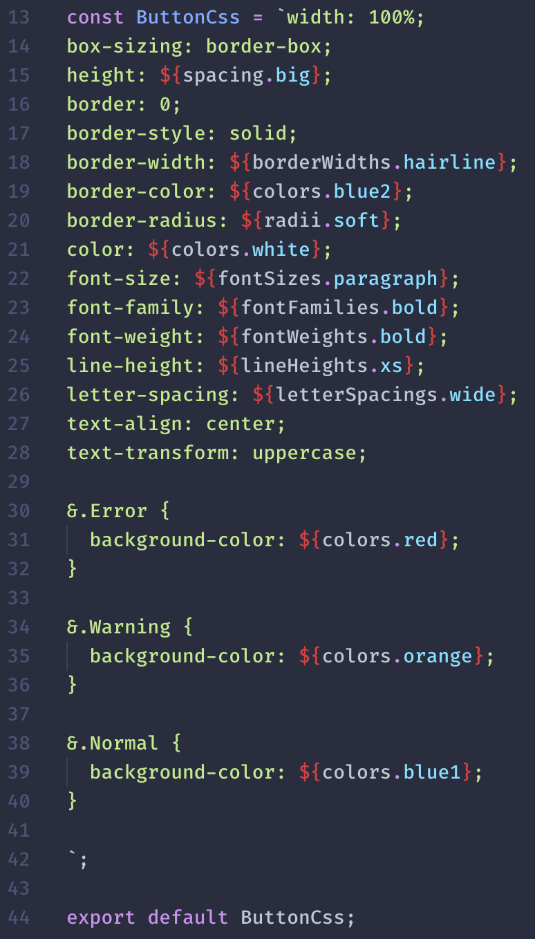 Nesting: Generated code