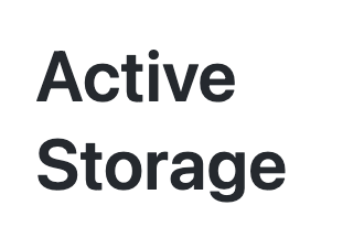 ActiveStorage