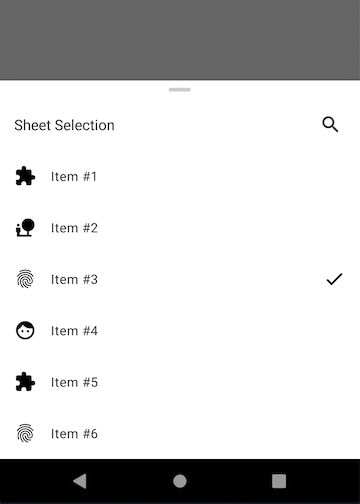 Sheet Selection