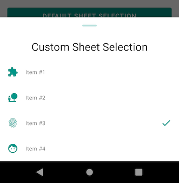 Sheet Selection