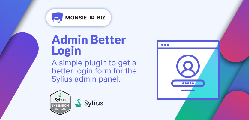 Banner of Sylius Admin Better Login plugin