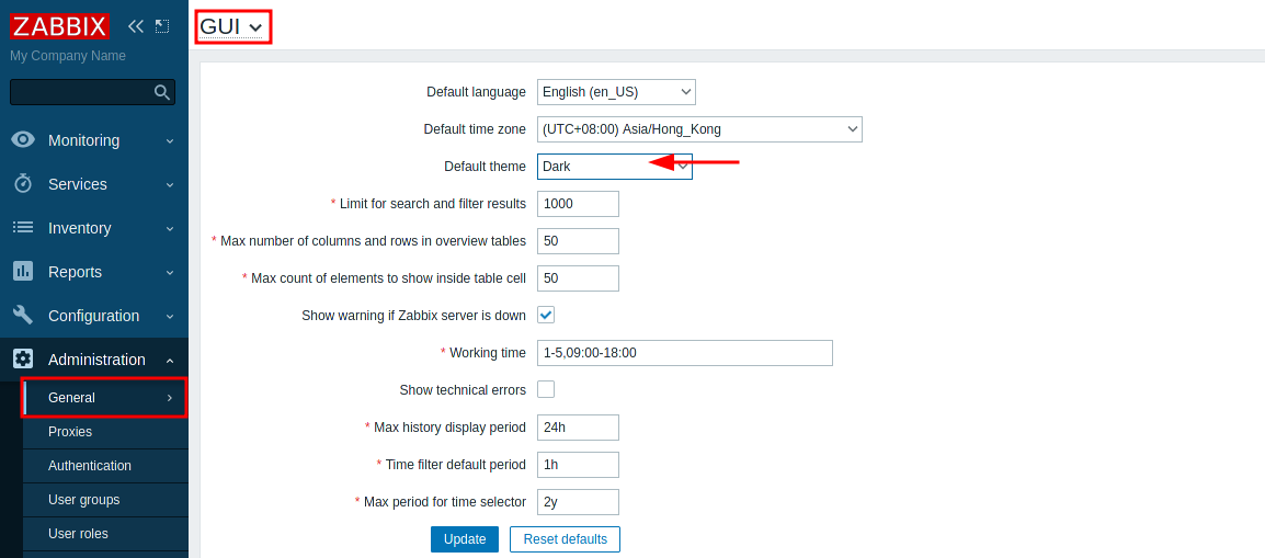 Zabbix Server