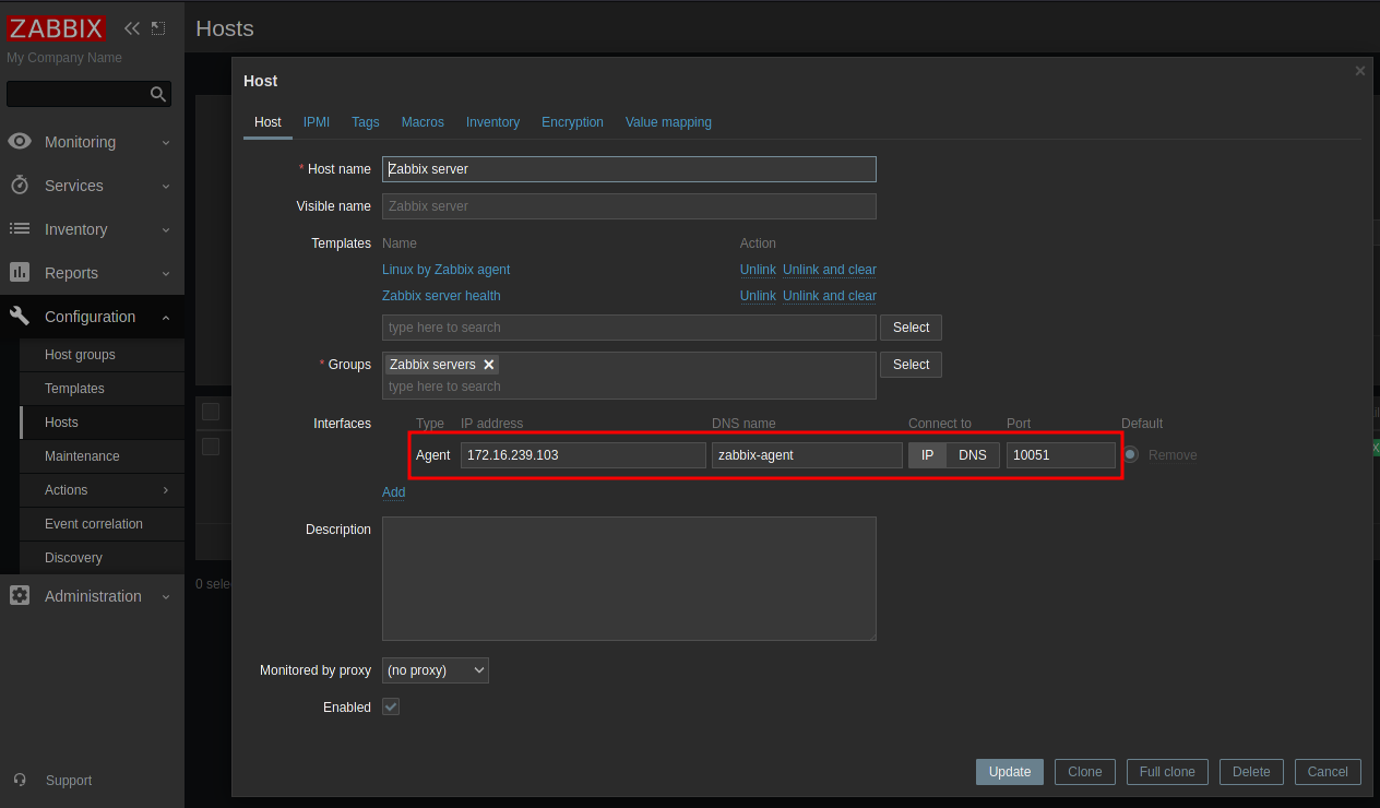 Zabbix Server