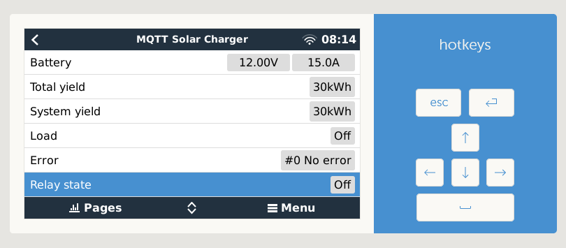 MQTT Solar Charger - device list - mqtt solar-charger