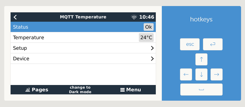 Temperature - device list - mqtt temperature 1