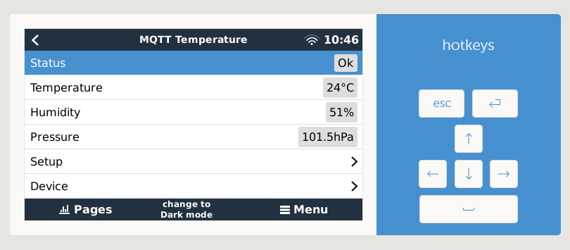 Temperature - device list - mqtt temperature 2