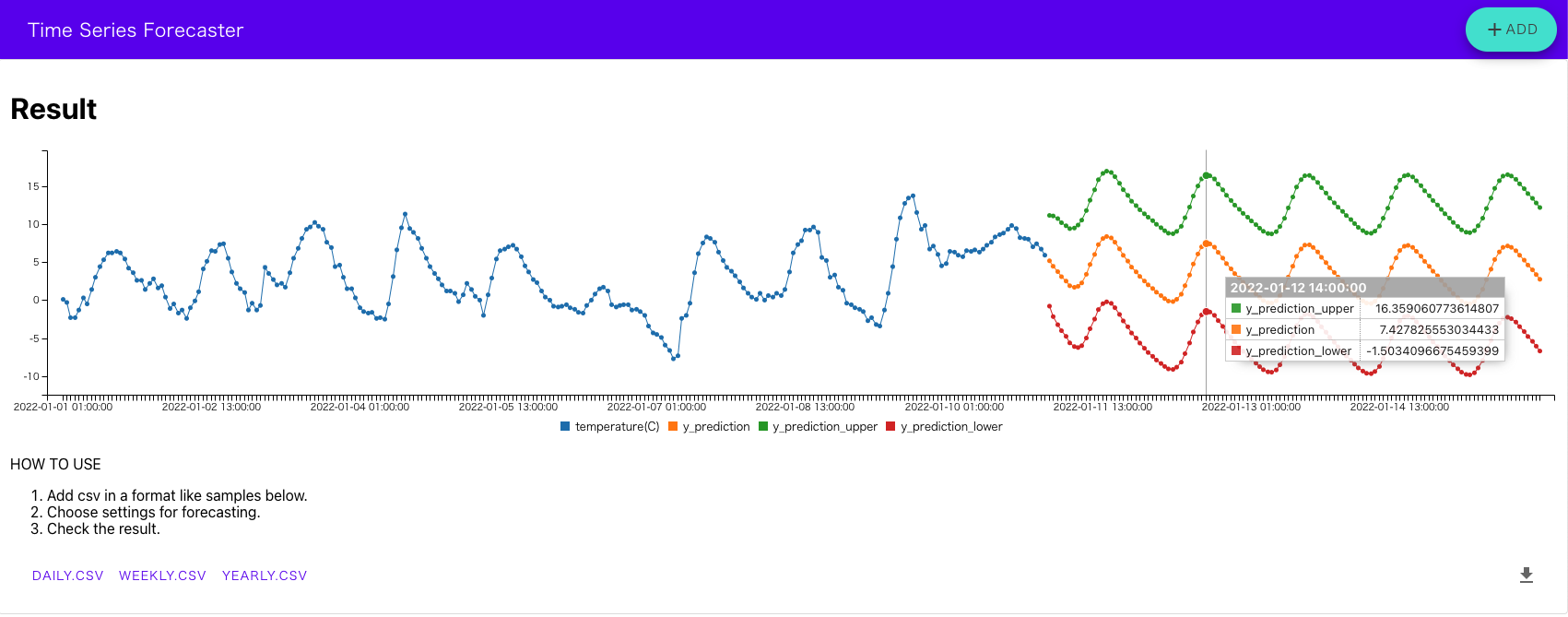 Time Series Forecaster UI Image