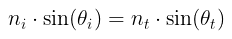 Snell's formula