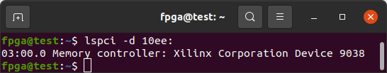 lspci Xilinx Devices