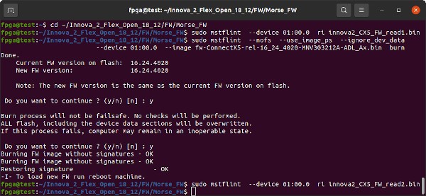 Program ConnectX-5 Firmware Using mstflint