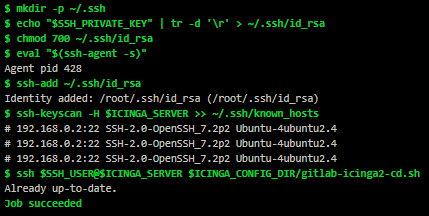 Gitlab - job passed deploy