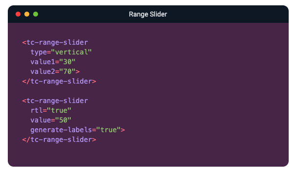 Range Slider