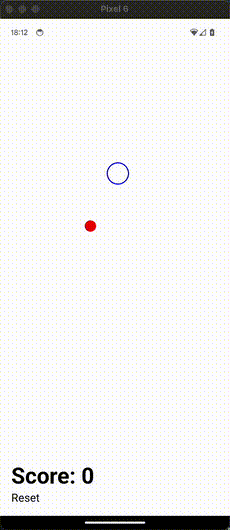 Animated gif of a simple ball-rolling game