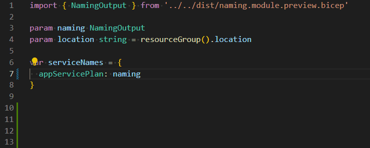 Naming module VS Code autocomplete