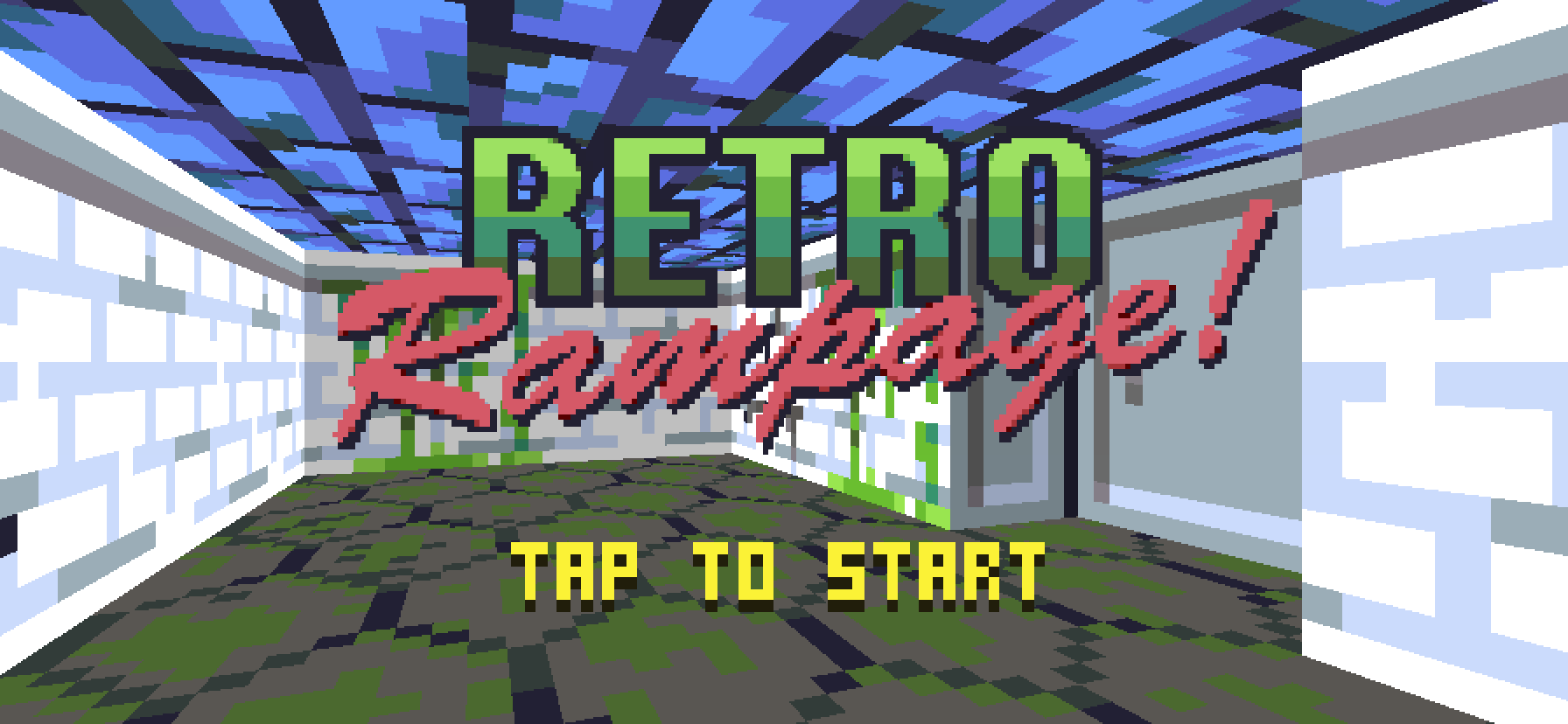 Title screen with text