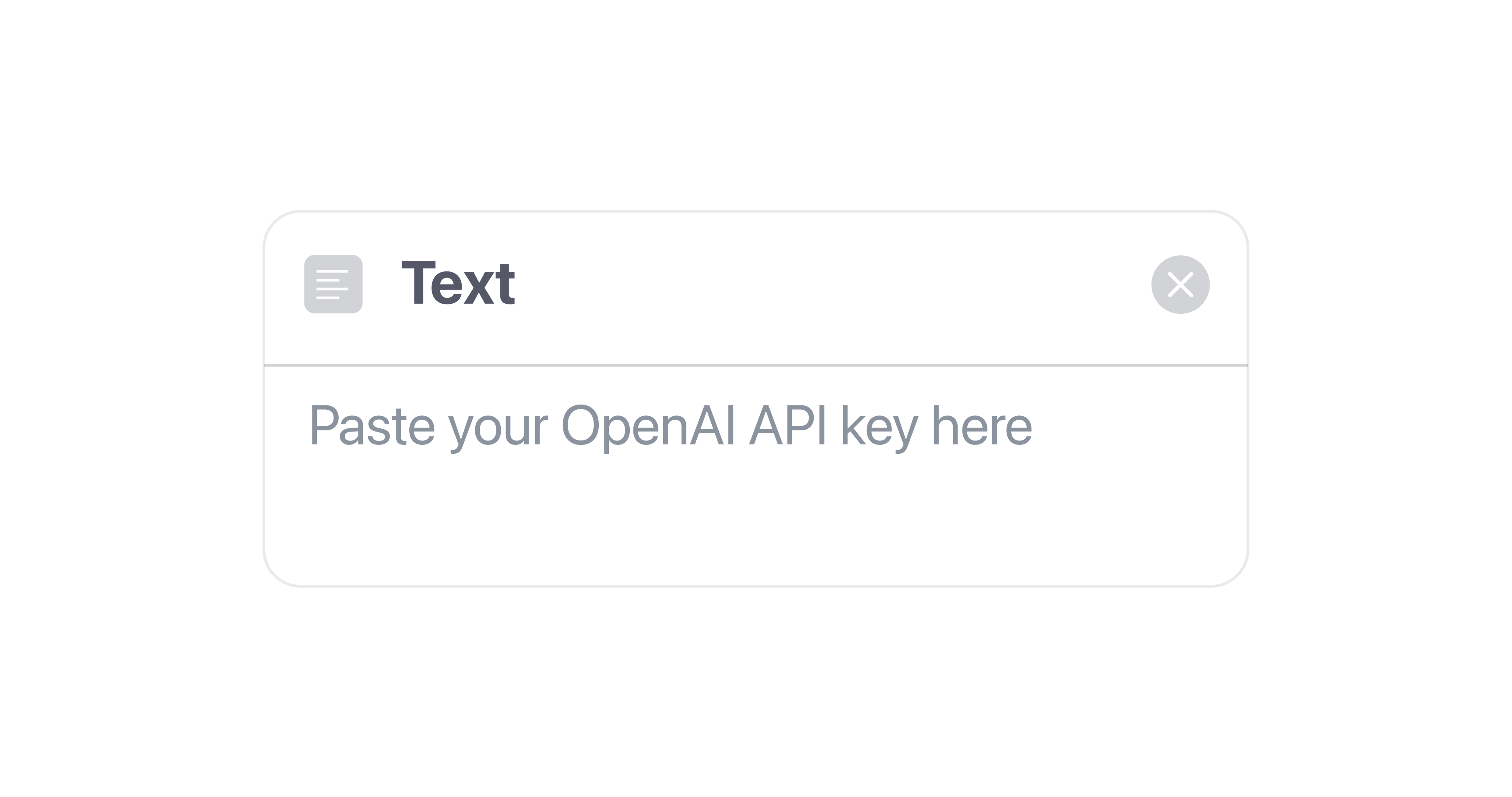 Paste your API keys