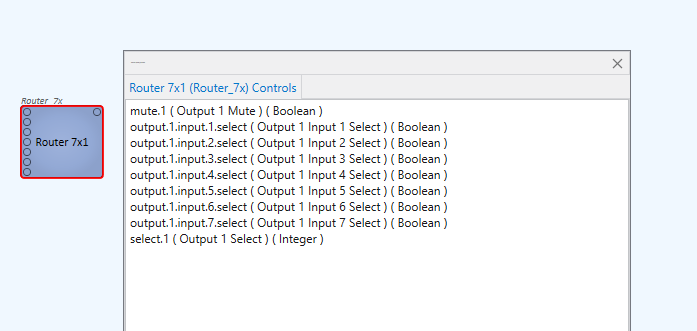 View Component Controls Info”