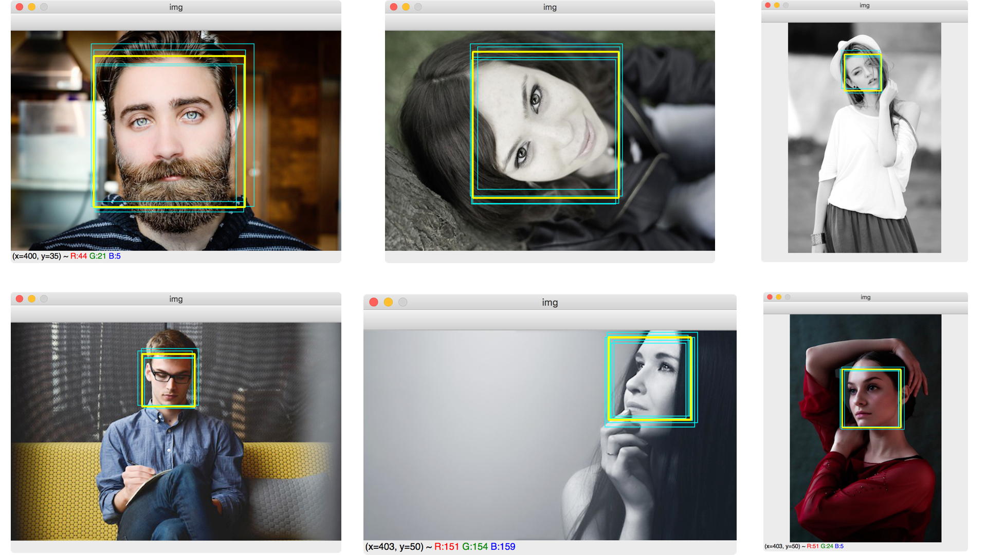 detection results