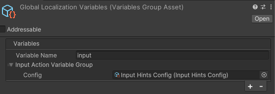 Set Up Input Variables