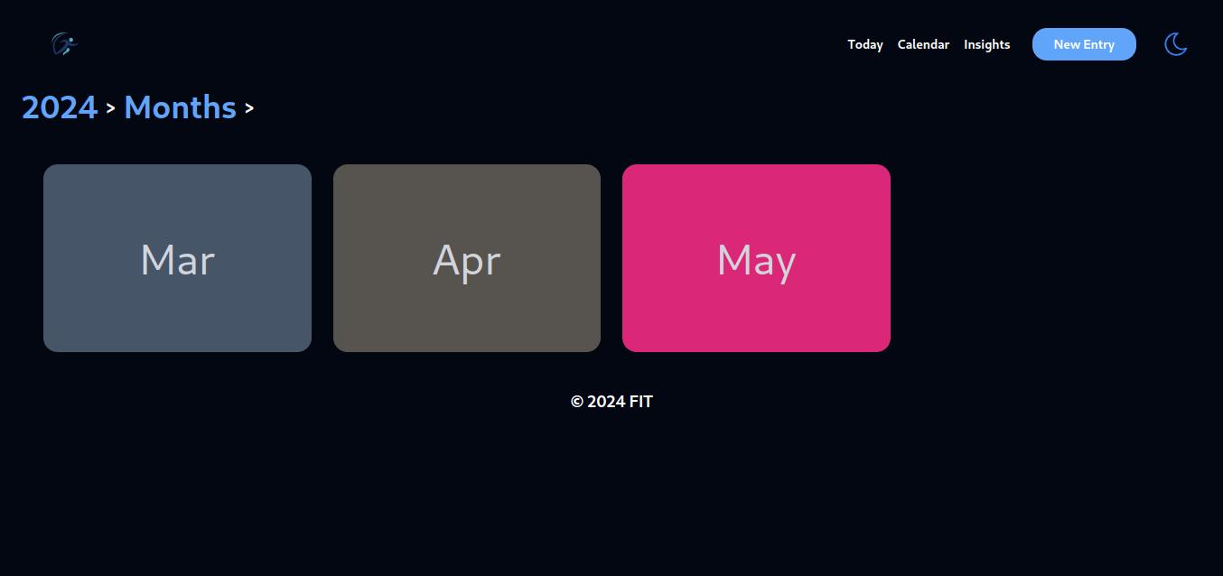 Calendar View - Months