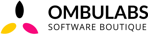 Shows dark version of OmbuLabs logo in dark mode and light version in light mode