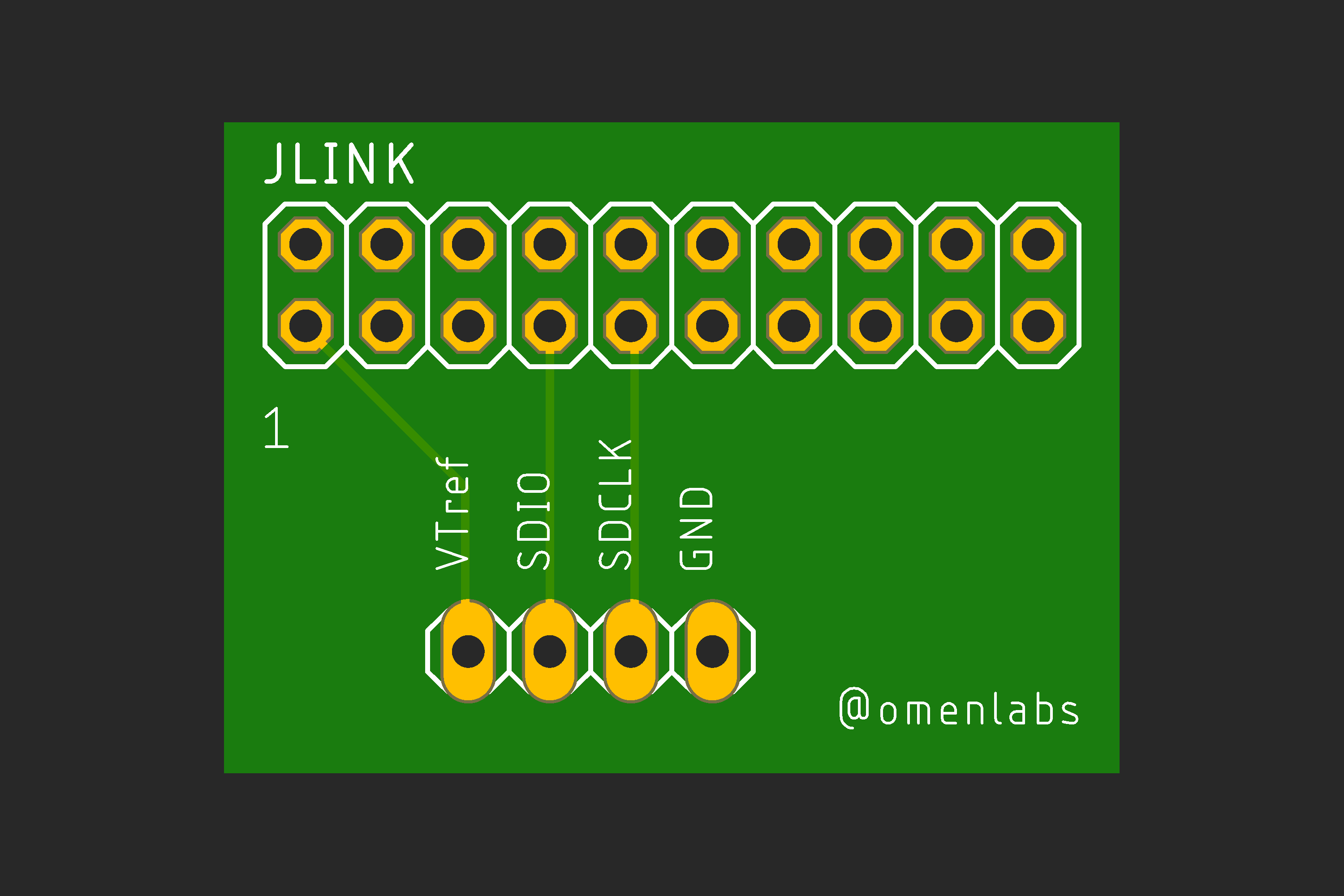 Picture of JLink adapter board