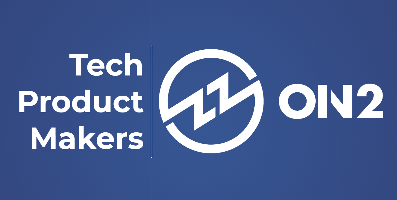 On2 Logo and slogan - Tech Product Makers