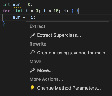 More Refactorings