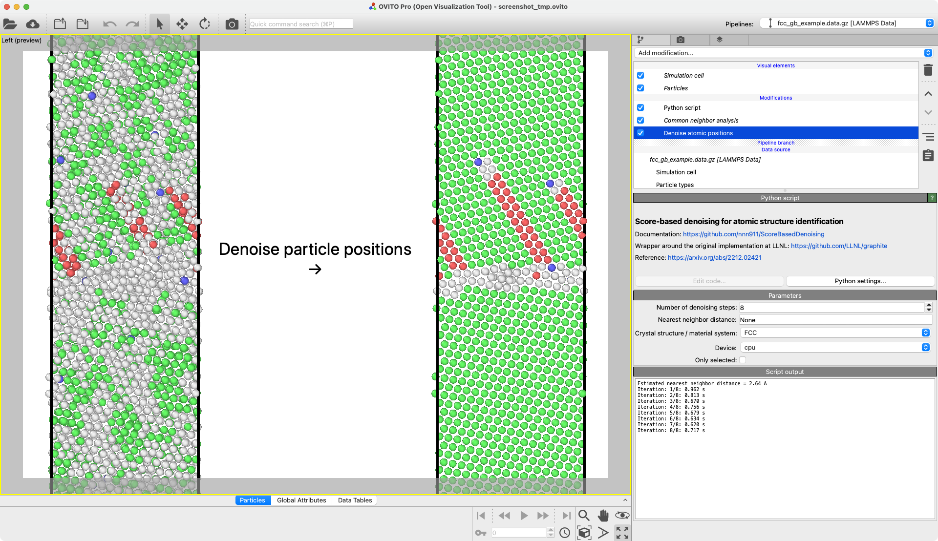 Score-based denoising