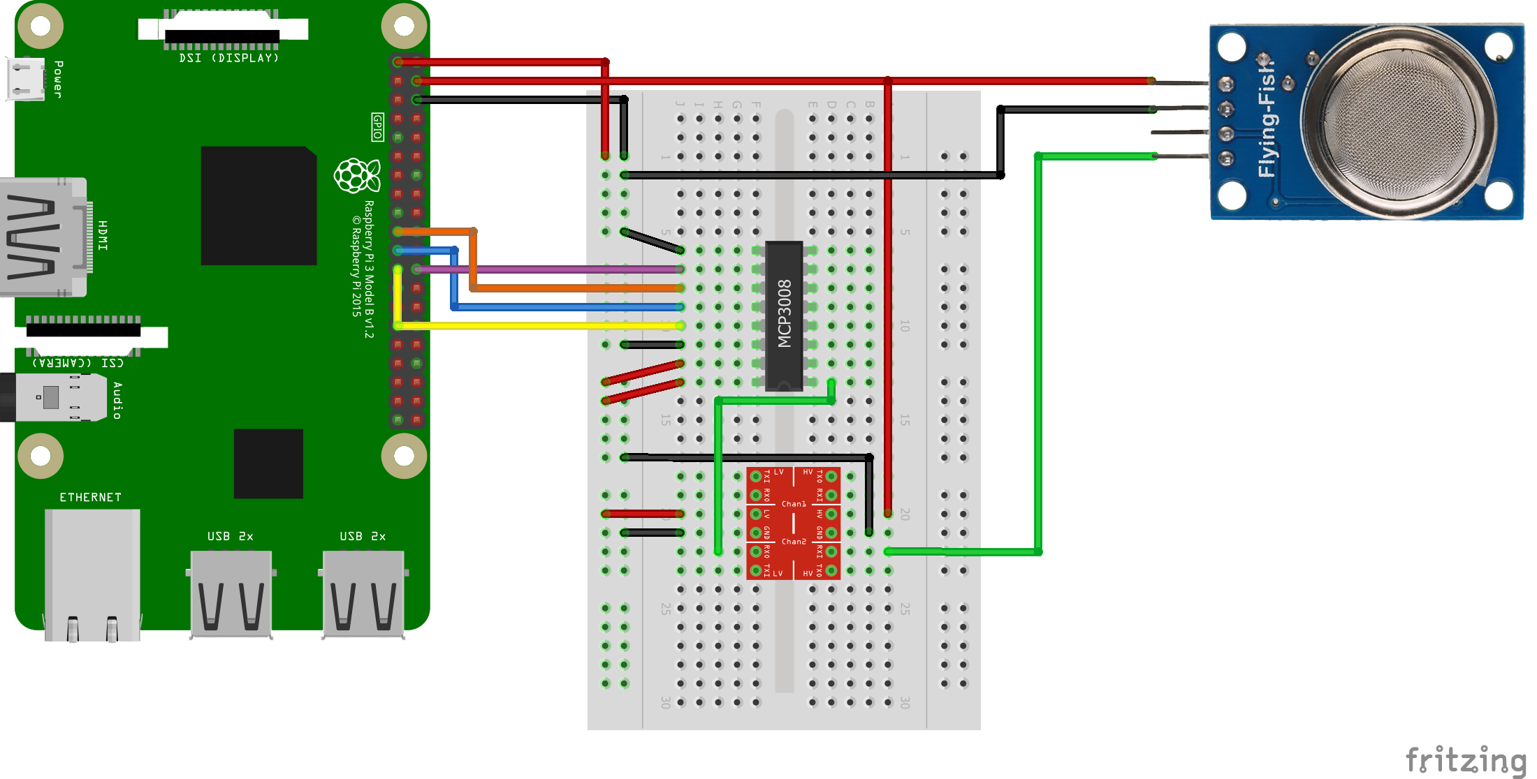 MQ-3 wiring