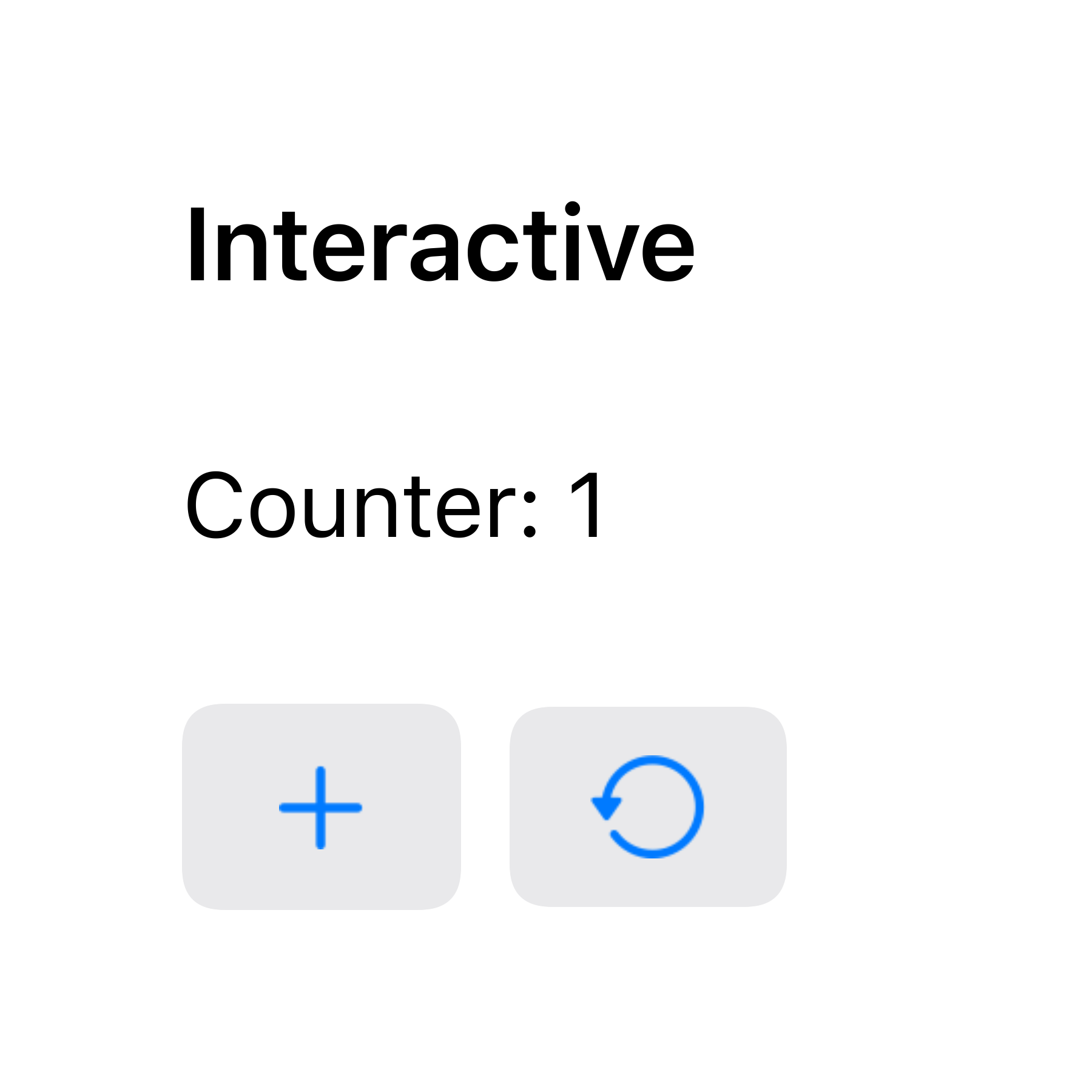 Interactive Widget