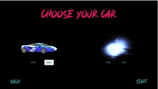 Car Selection Screen