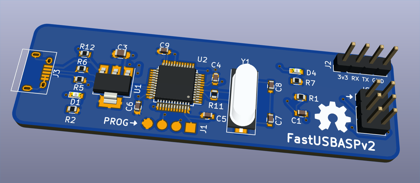 FastUSBASPv2 board