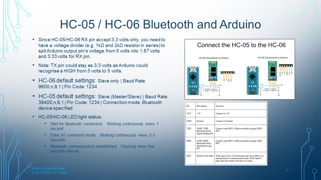 HC-05 / HC-06 Bluetooth and Arduino