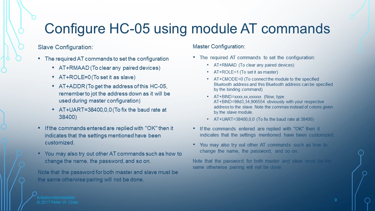 Configure HC-05 using module AT commands