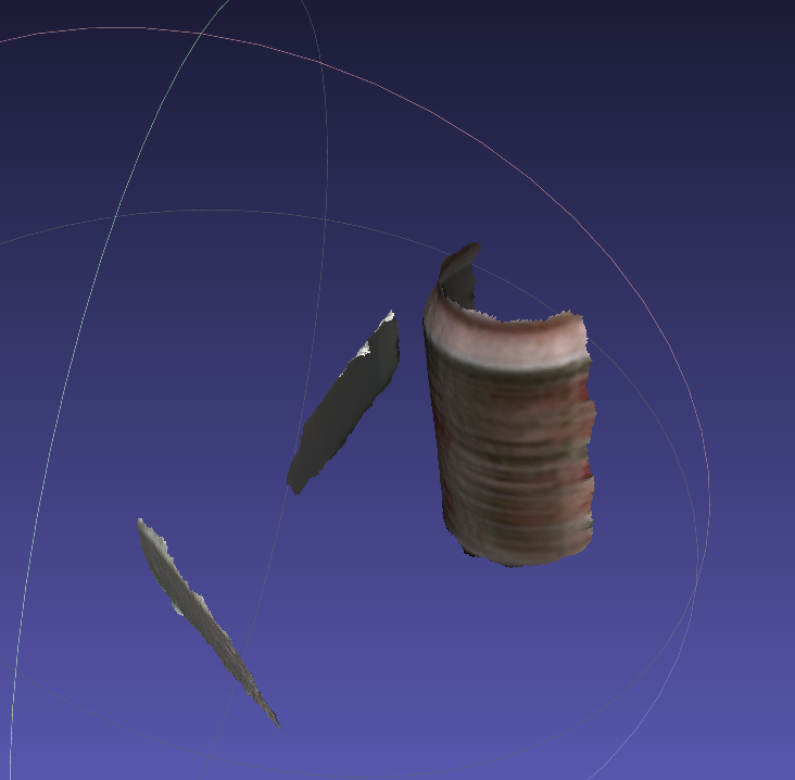 3D model of a scanned aluminium can