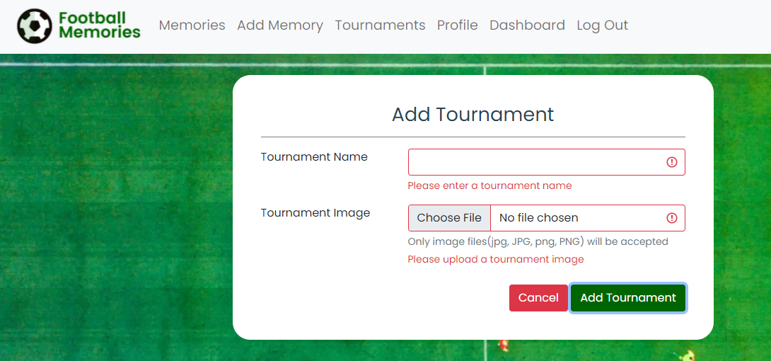 Add Tournament