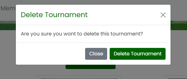 Delete Tournament