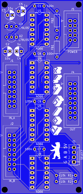 Polykit Multiplexer 8 PCB