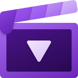 Project logo, which is a purple clapperboard with a play icon in the center.
