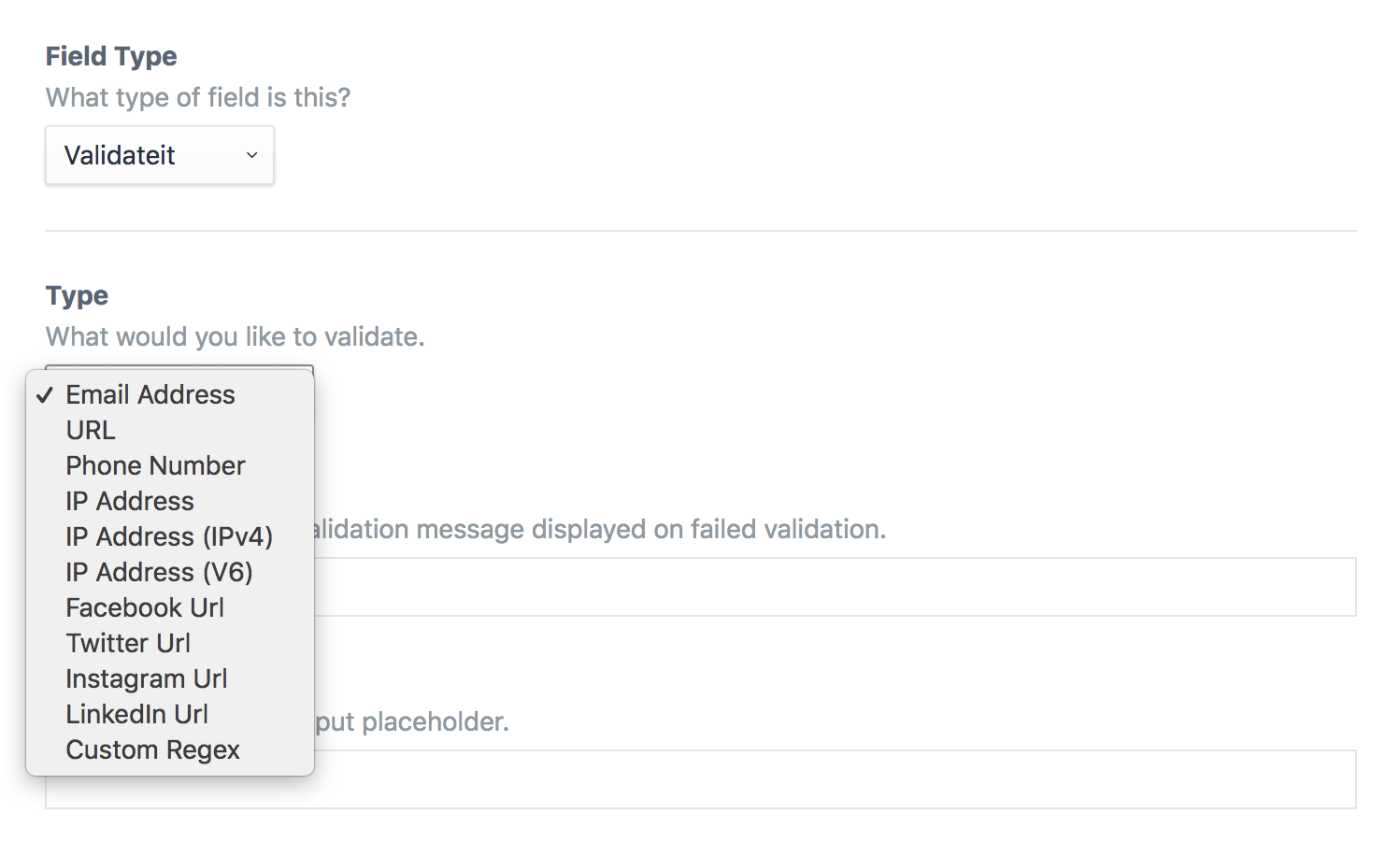 Configure Validateit