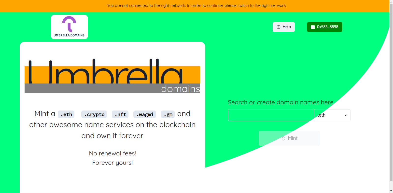 Umbrella Domains screen shot