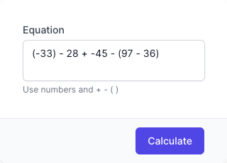 Integer Calculator Input Form