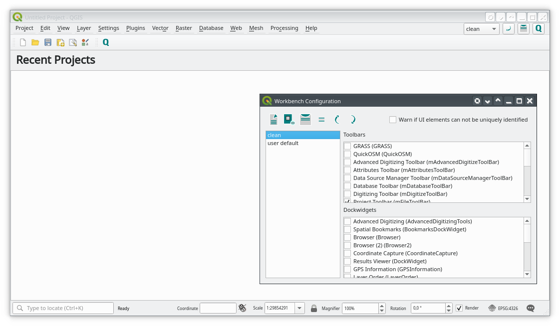 Example workbench 2 configuration