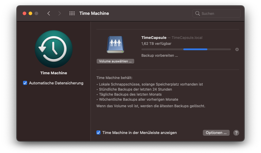 TimeMachine on RPi4