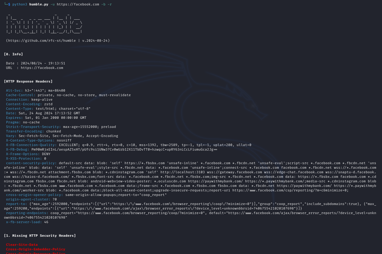 (Linux) - Brief analysis along with HTTP response headers